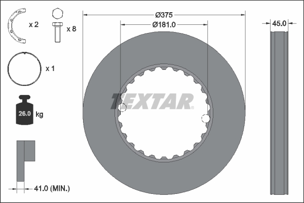 Disc frana 93291411 TEXTAR