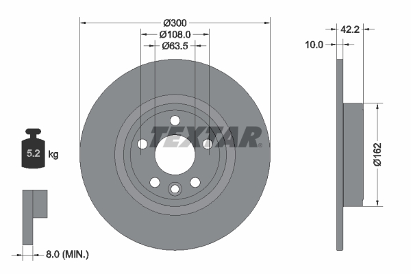 Disc frana 92293803 TEXTAR