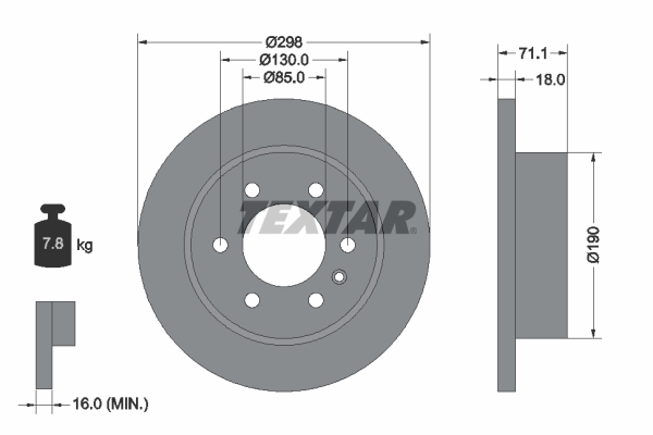 Disc frana 92301103 TEXTAR