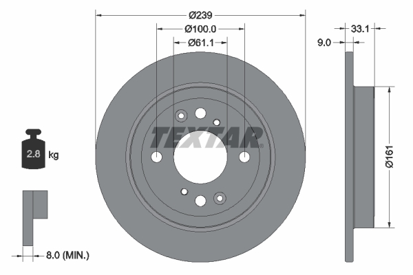 Disc frana 92304403 TEXTAR