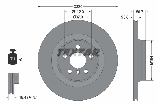 Disc frana 92306805 TEXTAR