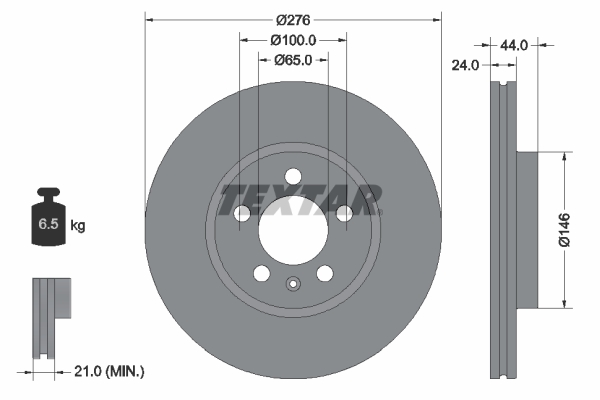 Disc frana 92313703 TEXTAR