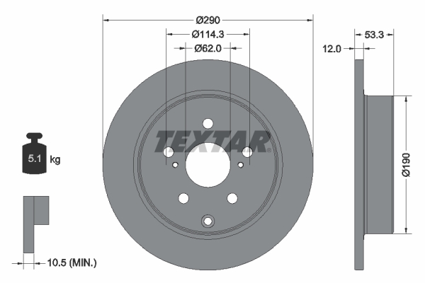 Disc frana 92314203 TEXTAR