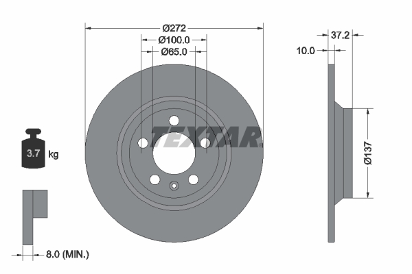 Disc frana 92315303 TEXTAR