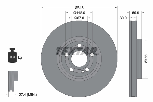 Disc frana 92316705 TEXTAR