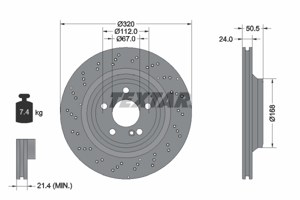 Disc frana 92317505 TEXTAR