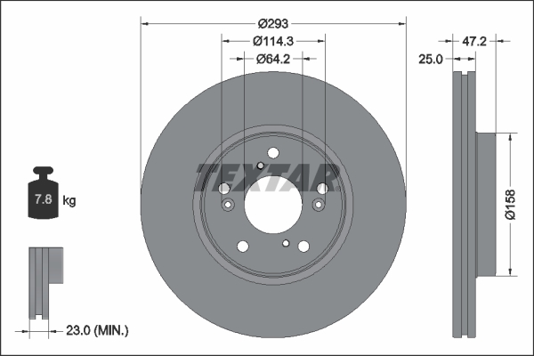 Disc frana 92321303 TEXTAR