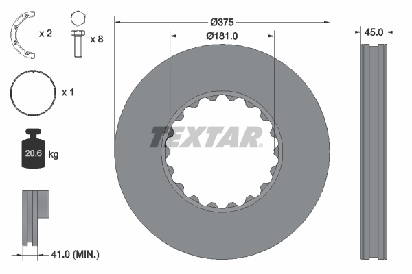 Disc frana 93322811 TEXTAR