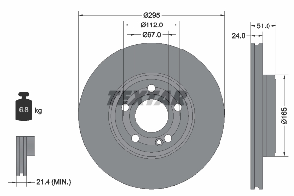 Disc frana 92323505 TEXTAR