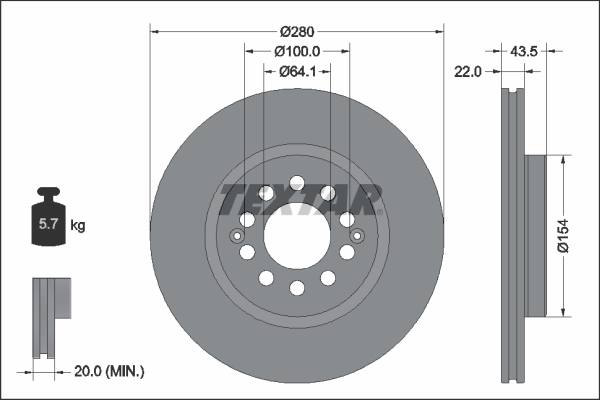 Disc frana 92342603 TEXTAR