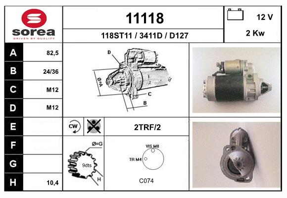 starter 11118 EAI