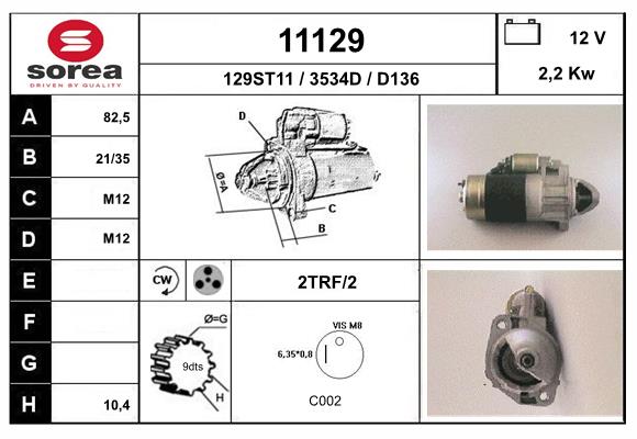 starter 11129 EAI