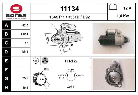 starter 11134 EAI