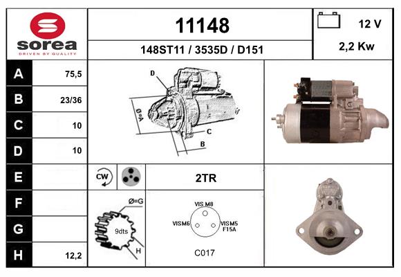 starter 11148 EAI