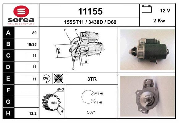 starter 11155 EAI