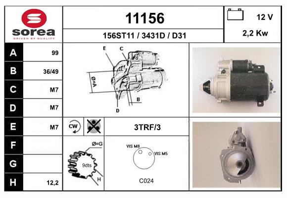 starter 11156 EAI