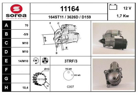 starter 11164 EAI