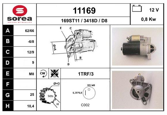 Starter 11169 EAI