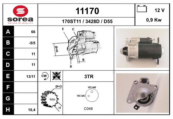 starter 11170 EAI