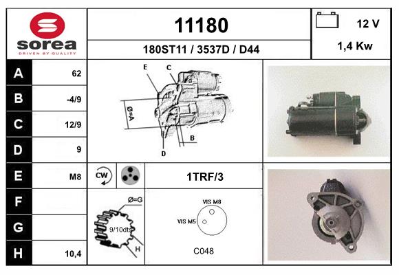 starter 11180 EAI