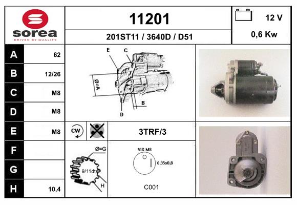 starter 11201 EAI