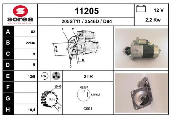 starter 11205 EAI