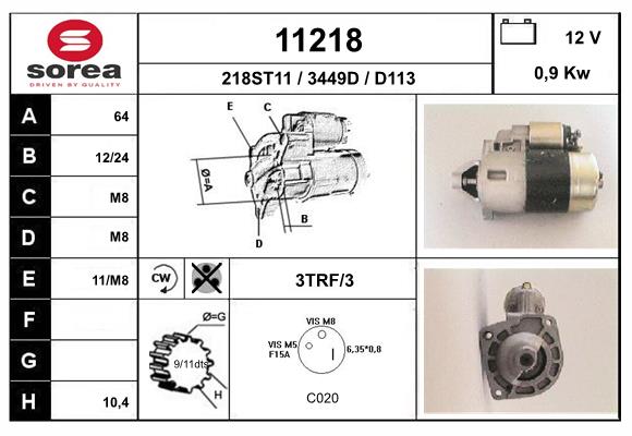 starter 11218 EAI