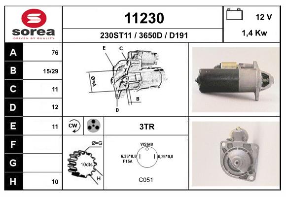 starter 11230 EAI