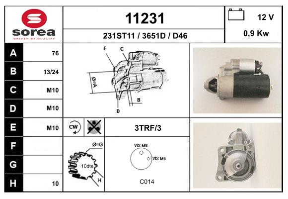 starter 11231 EAI