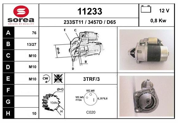 starter 11233 EAI