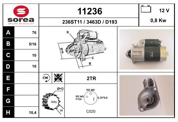 starter 11236 EAI