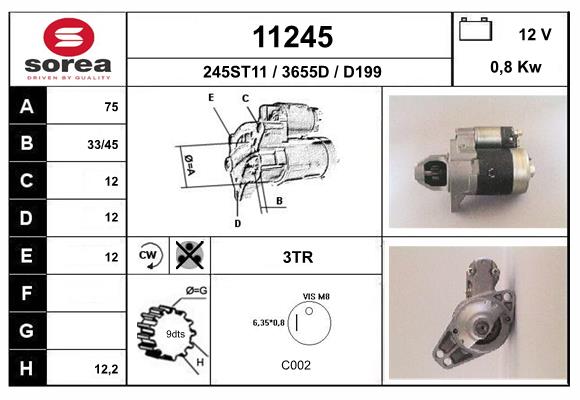 starter 11245 EAI