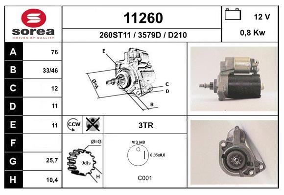 starter 11260 EAI