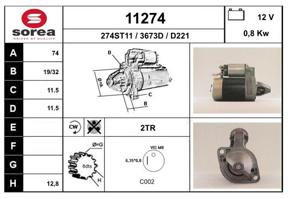 starter 11274 EAI