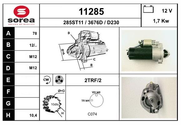 starter 11285 EAI