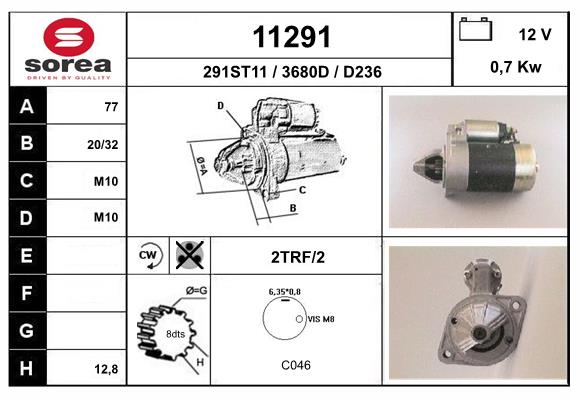 starter 11291 EAI