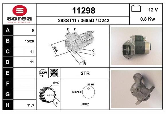 starter 11298 EAI
