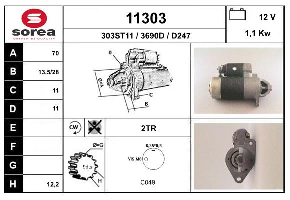 starter 11303 EAI