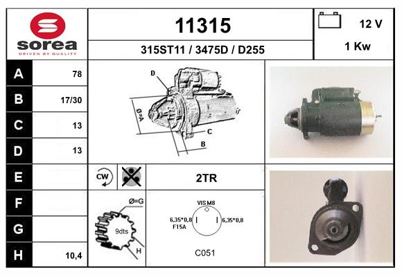 starter 11315 EAI