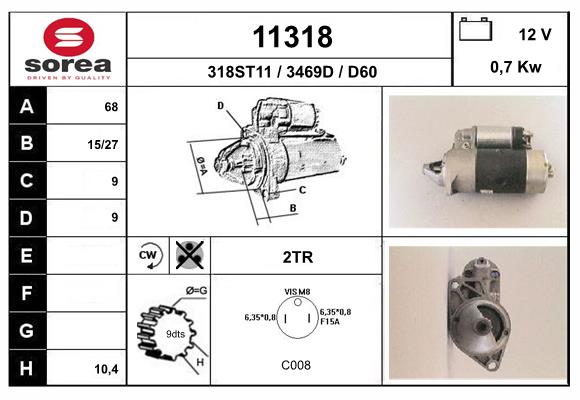 starter 11318 EAI