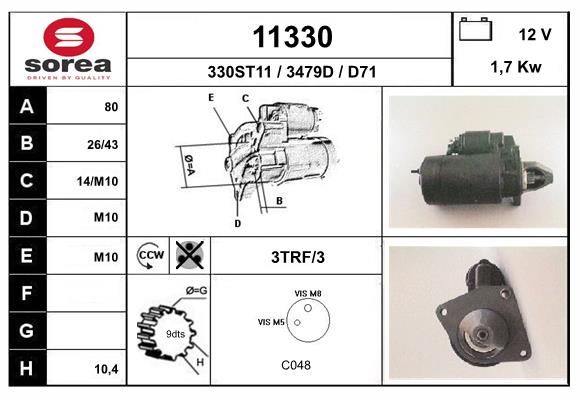 starter 11330 EAI
