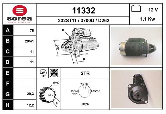 starter 11332 EAI