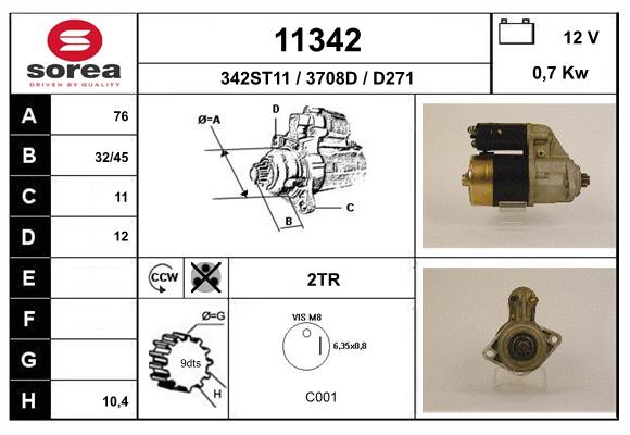 starter 11342 EAI