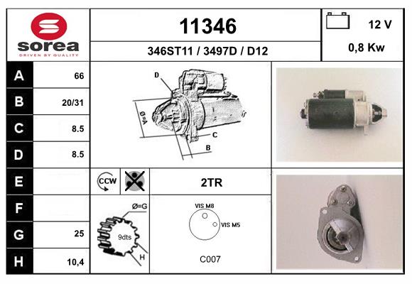 starter 11346 EAI