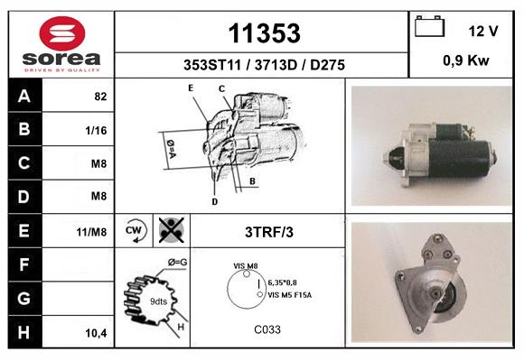 starter 11353 EAI