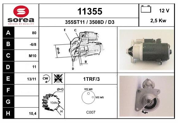 starter 11355 EAI