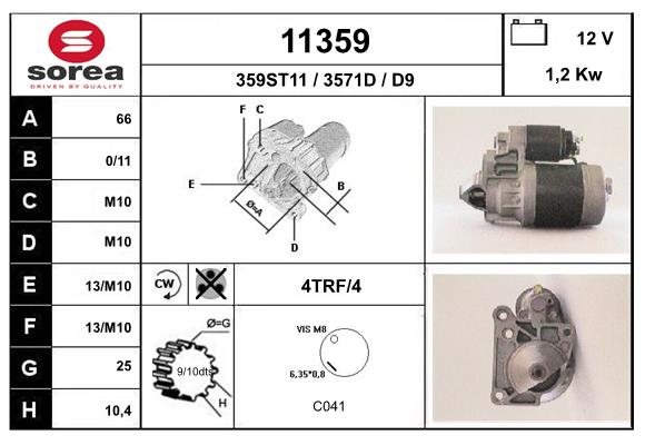 Starter 11359 EAI