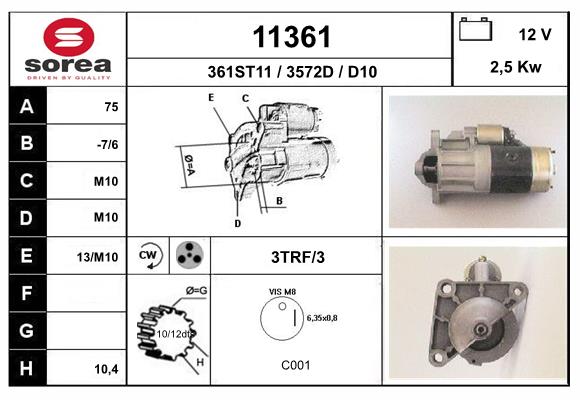 starter 11361 EAI