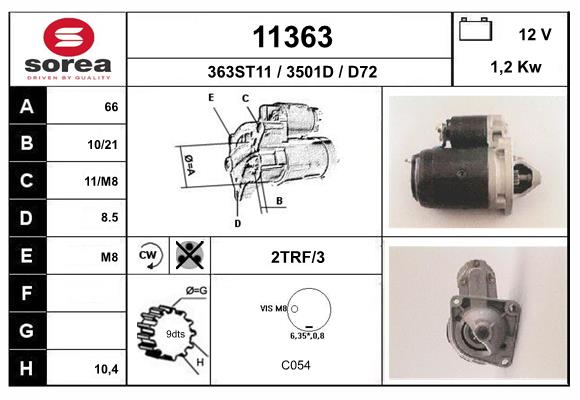 starter 11363 EAI