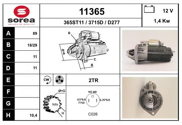 starter 11365 EAI